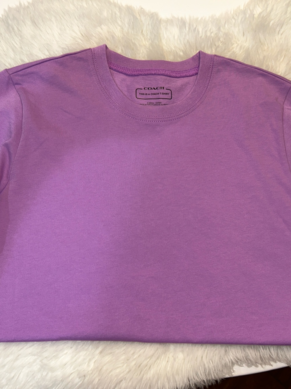 Coach Lavender Crew Neck Tee